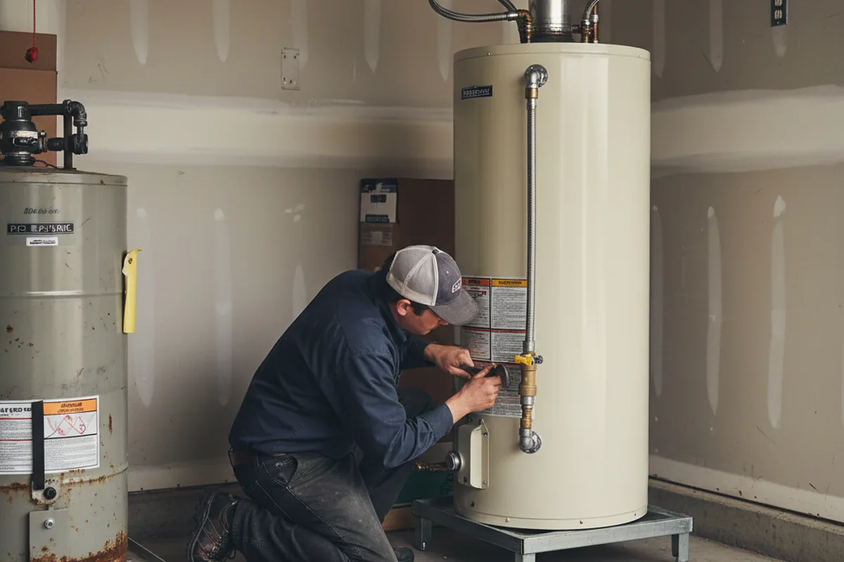 Water heater and shutoff valve replacement in Orinda